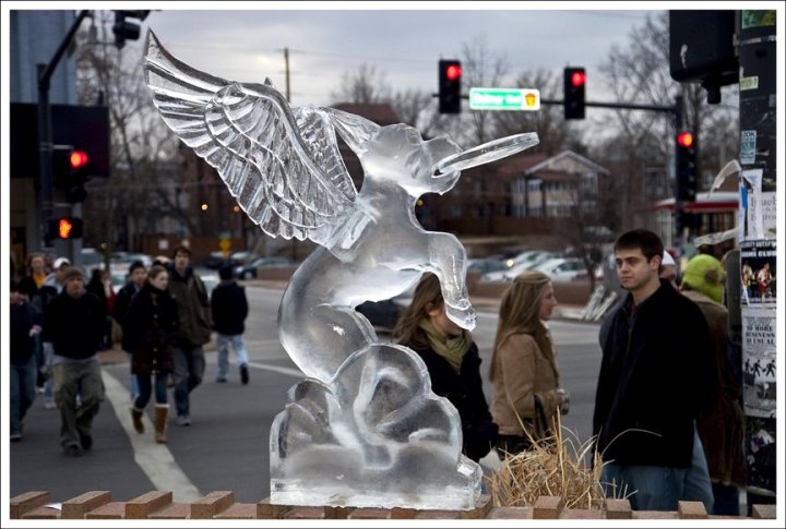 The Ice Festival in the Loop starts tomorrow.