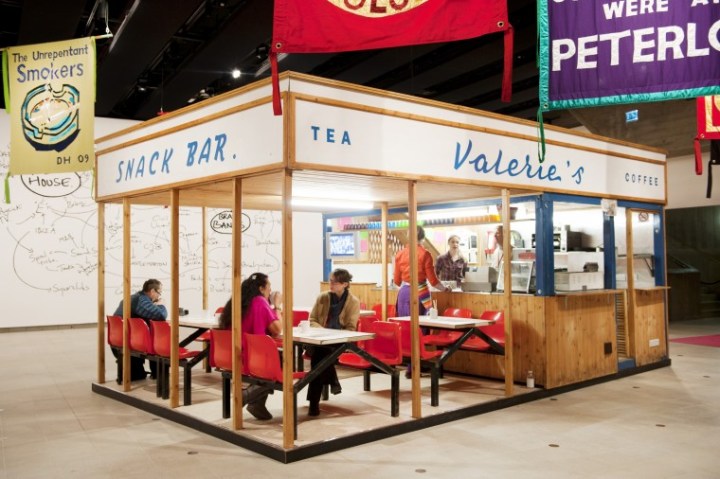 Nosh on Fish n' Chips and enjoy a Robust Porter at the pop-up British pub, created by Kitchen Kulture, which will be equally as cool as the new exhibition by British artist Jeremy Deller: Joy in People, all happening tomorrow night at the Contemporary Art Museum.