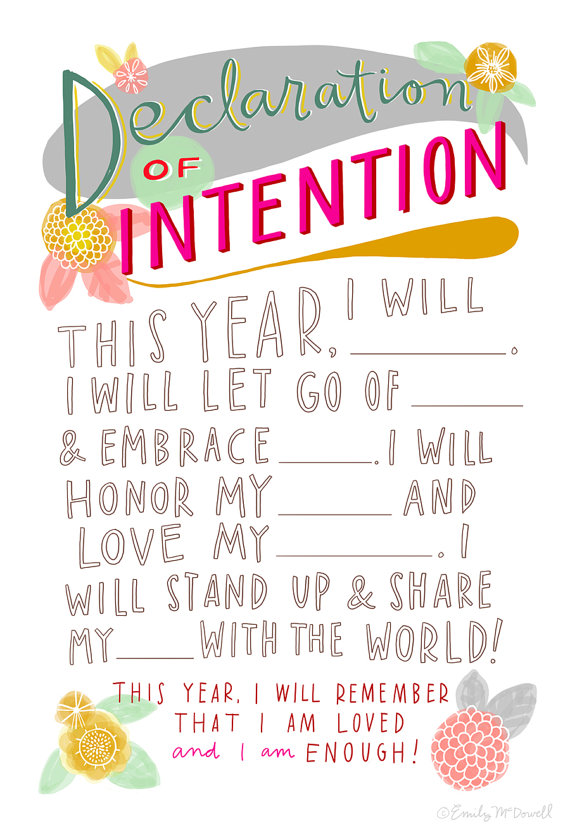 Declaration of Intention by Emily McDowell