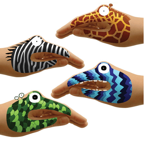 Animal and Monster Hand Tattoo